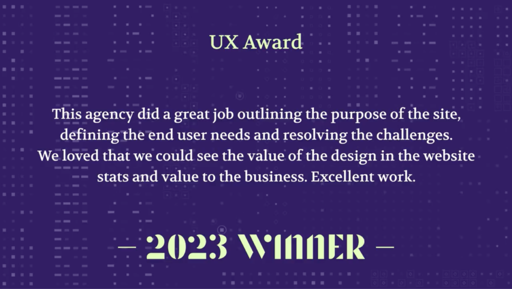 UX Award Feedback