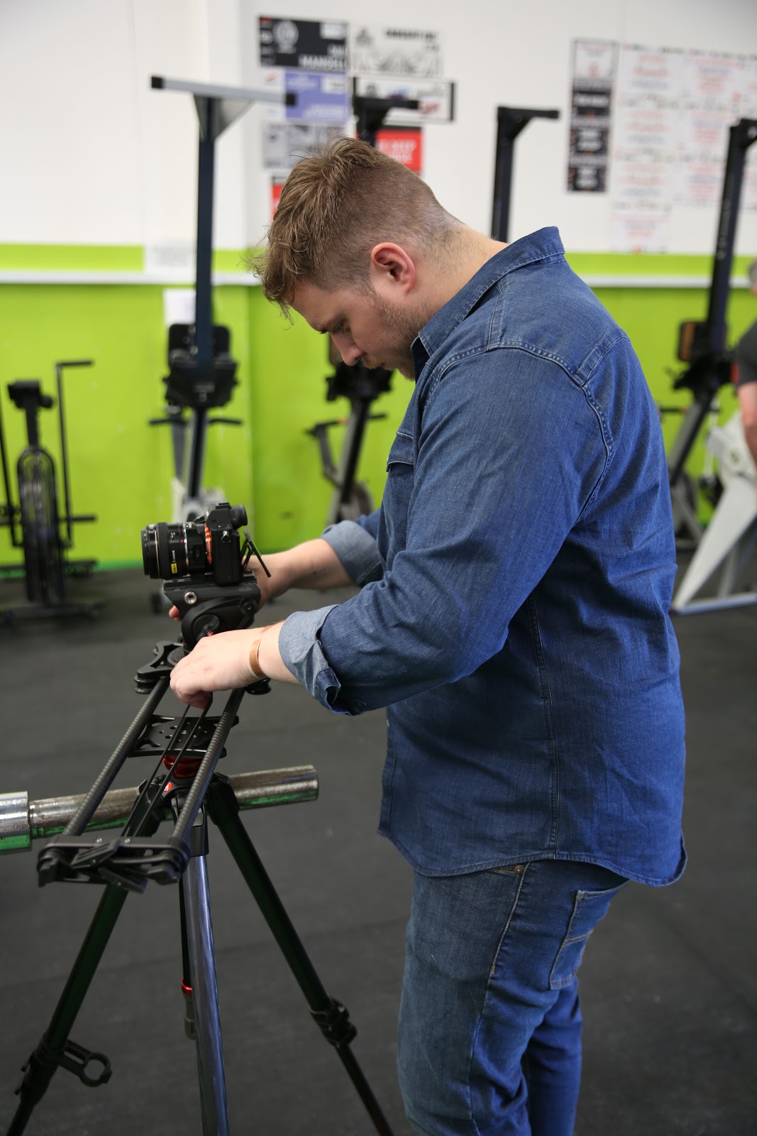 Sam Gale Filming at ISC Gym