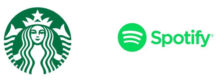 Spotify & Starbucks logos