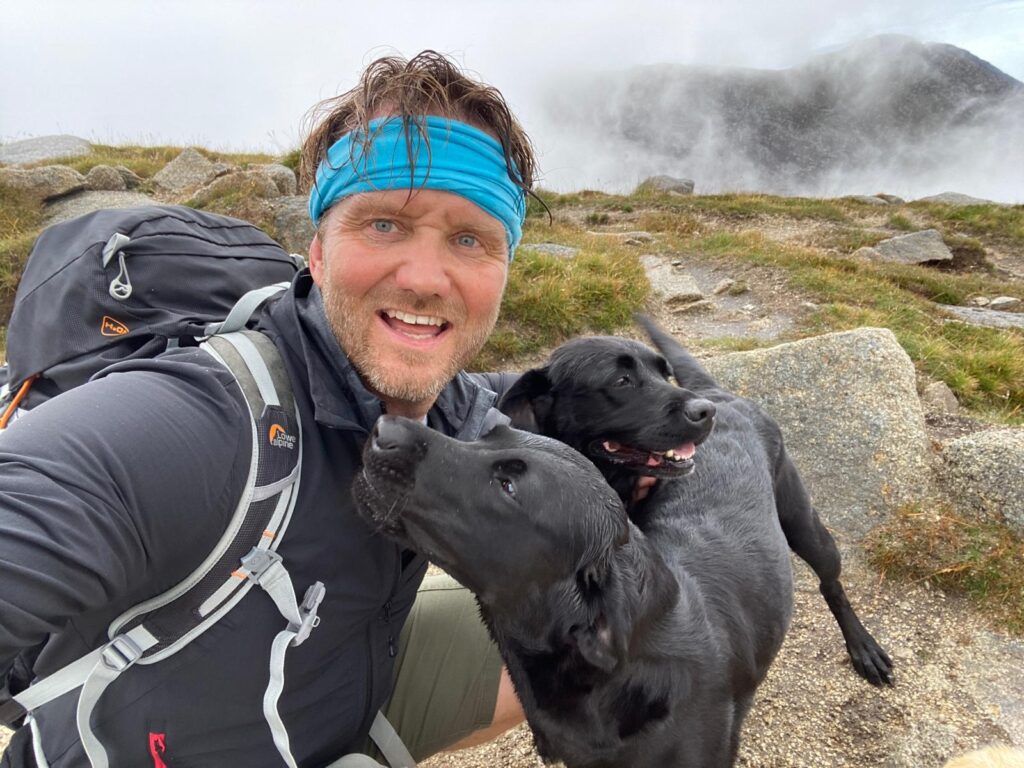 Will Anderson and his dog