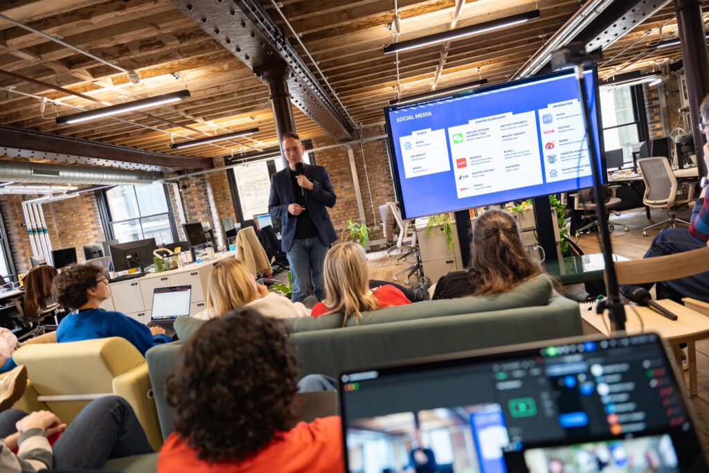 Mike Golden at the StrategiQ offices