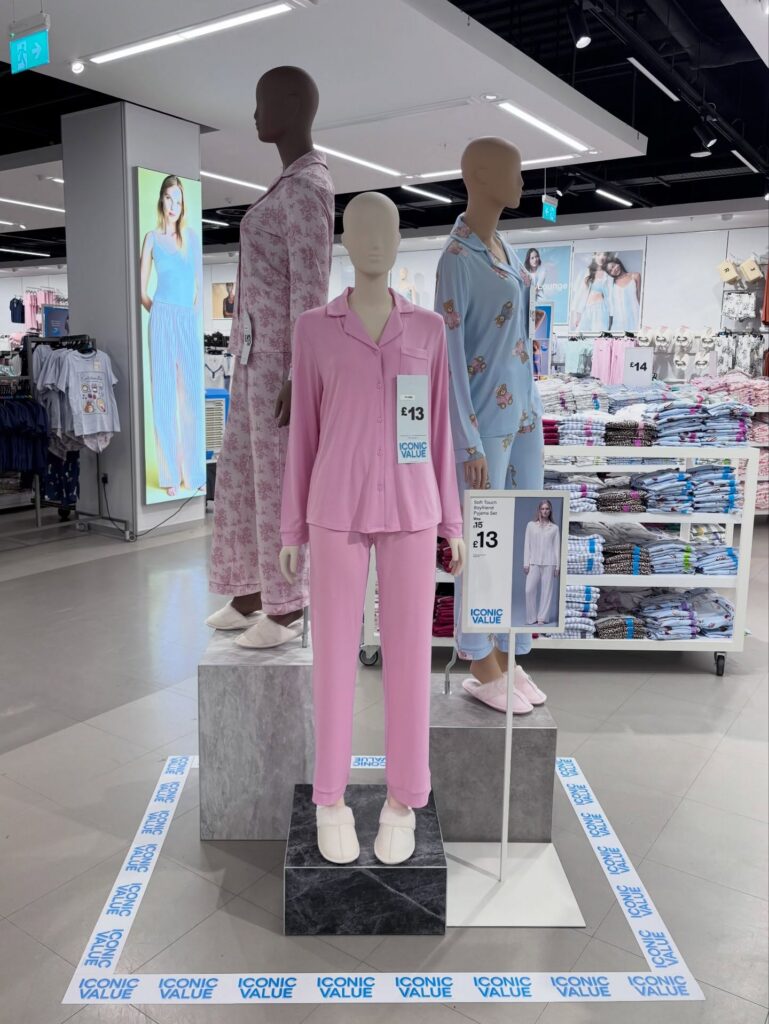 £13 pjs on a mannequin at Primark