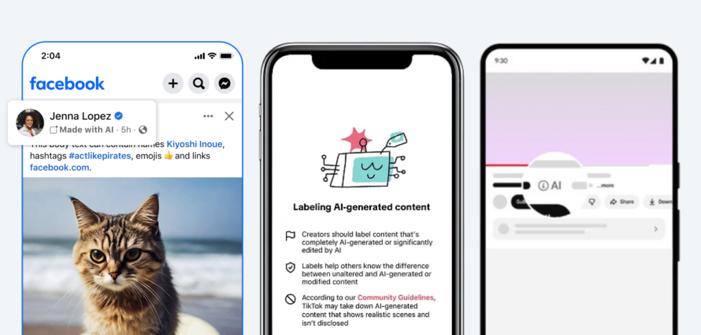 AI creative disclosed on social media