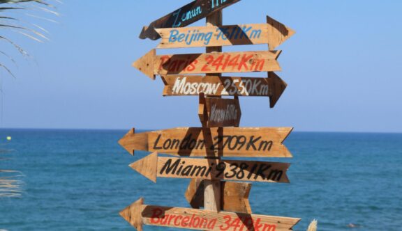 Travel directional signage