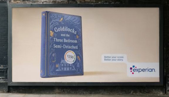 Experian campaign on a billboard