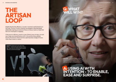 An AI-generated granny on the phone