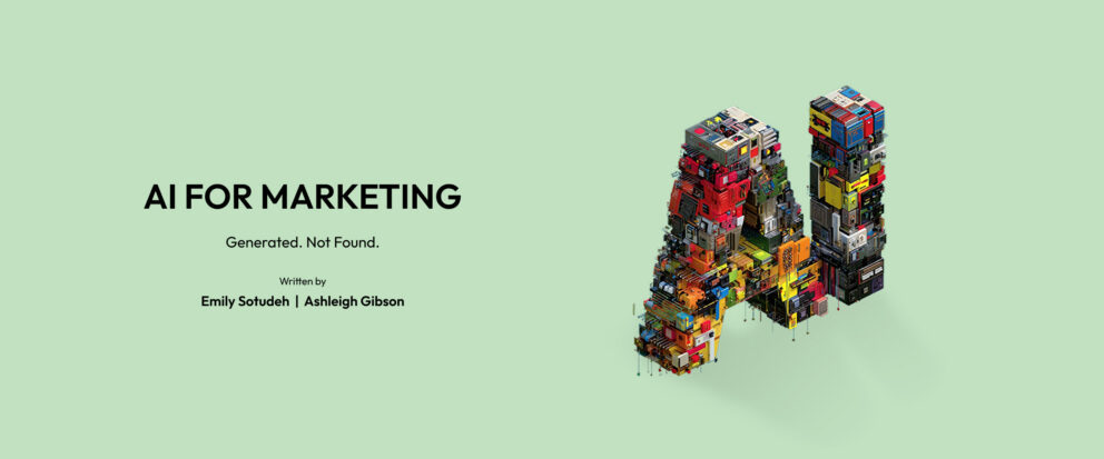 Generated not found, AI in marketing publication banner