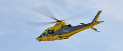 The Air Ambulance helicopter